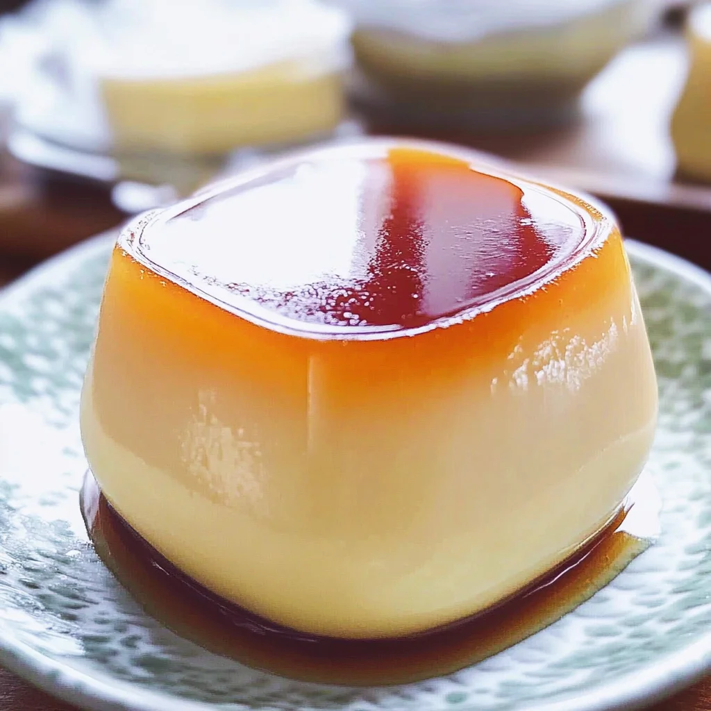 Nameraka Purin (Silky Japanese Custard Pudding)