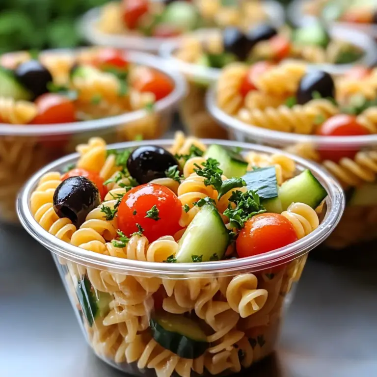 Pasta Salad Cups Recipe