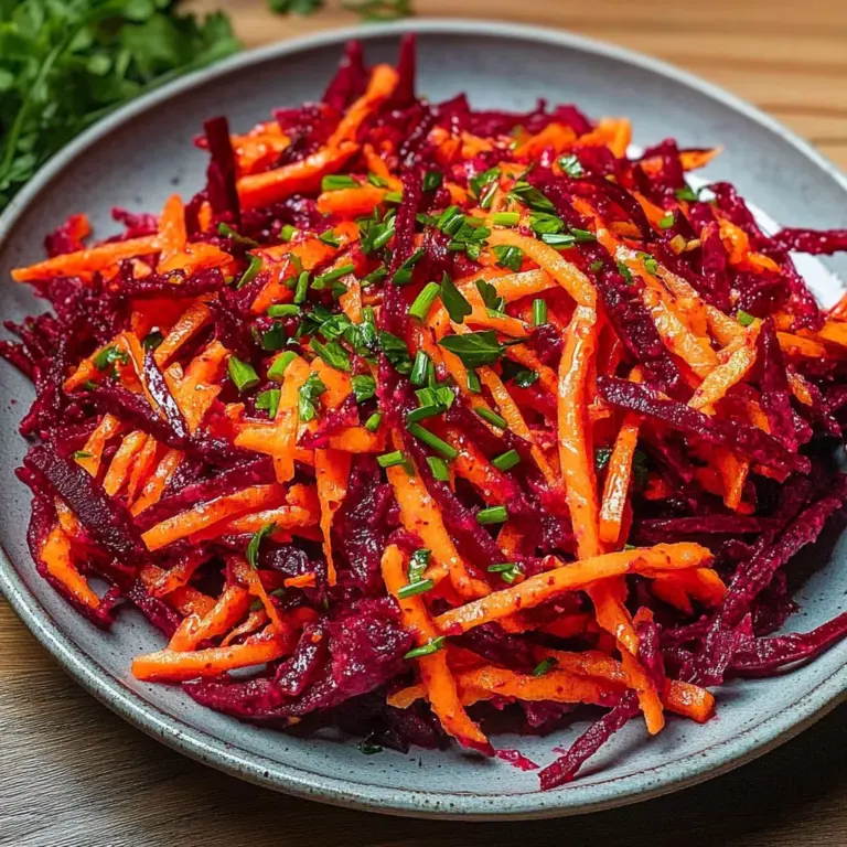 Simple No-Cook Grated Beet & Carrot Salad
