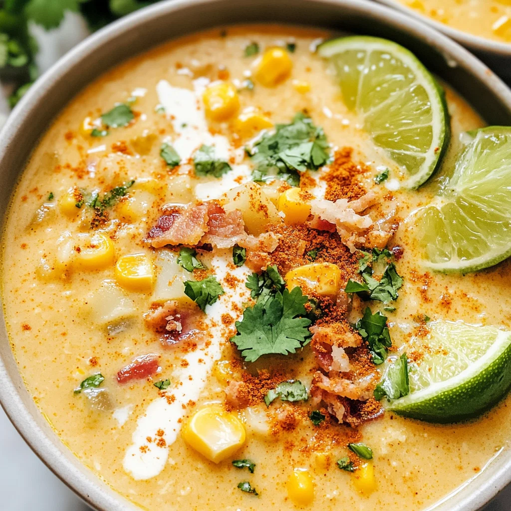 Slow Cooker Mexican Street Corn Soup