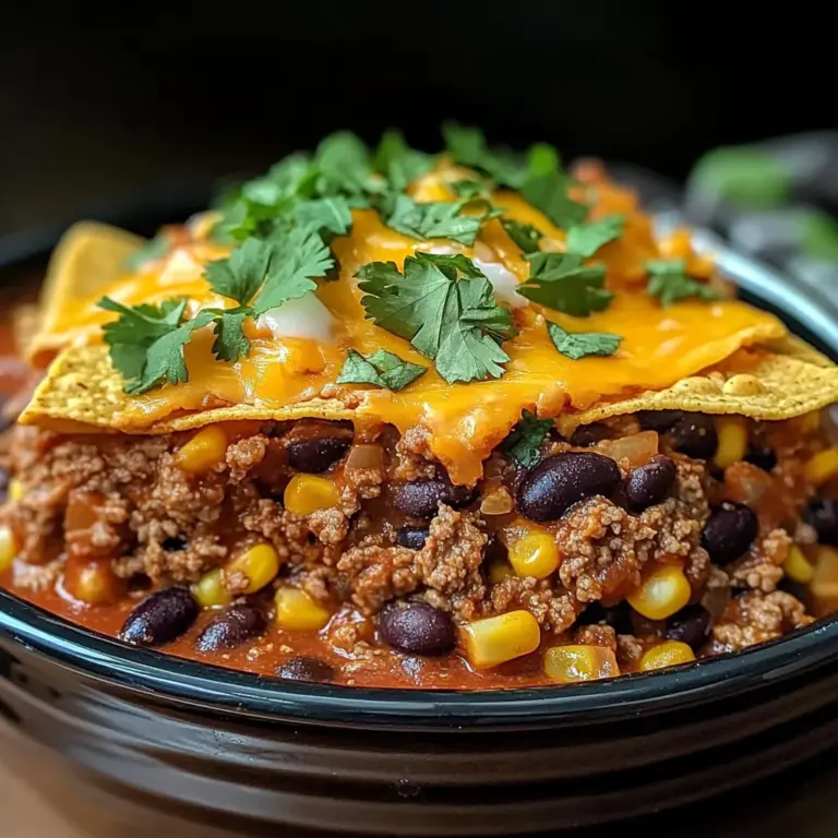 Slow Cooker Taco Casserole