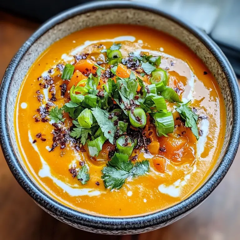 Spicy Miso Carrot Soup: Your Cozy Vegan Comfort Bowl