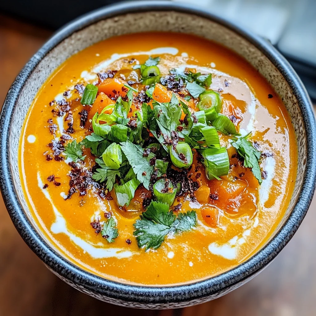 Spicy Miso Carrot Soup: Your Cozy Vegan Comfort Bowl