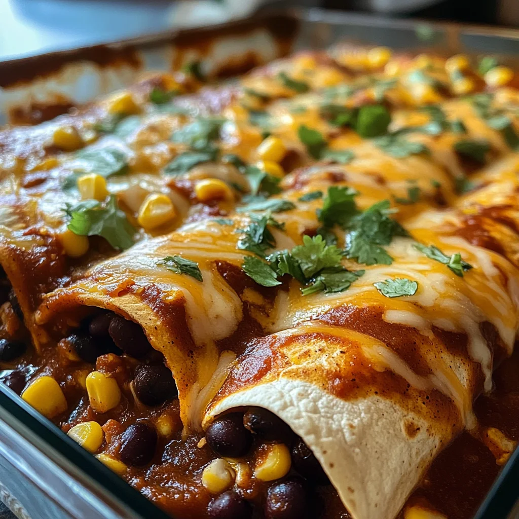 Vegetarian Black Bean Enchiladas: 1 Flavorful Tex-Mex Favorite