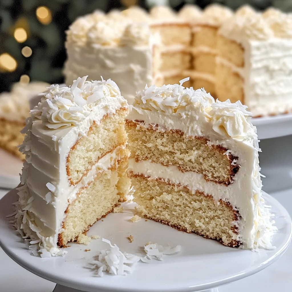 Winter Wonderland White Chocolate Cake