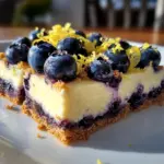 Blueberry Lemon Cheesecake Bars