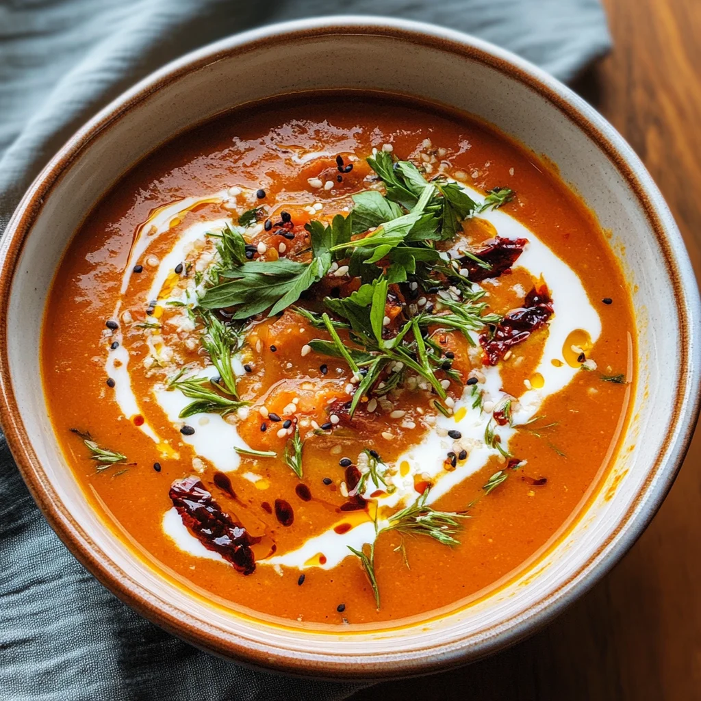 Caramelized Gochujang Tomato Soup