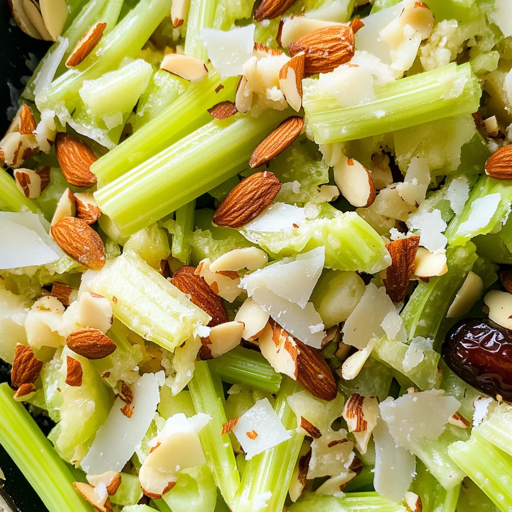 Celery Salad with Dates, Almonds and Parmesan