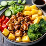Chicken Teriyaki Pineapple Bowls Recipe