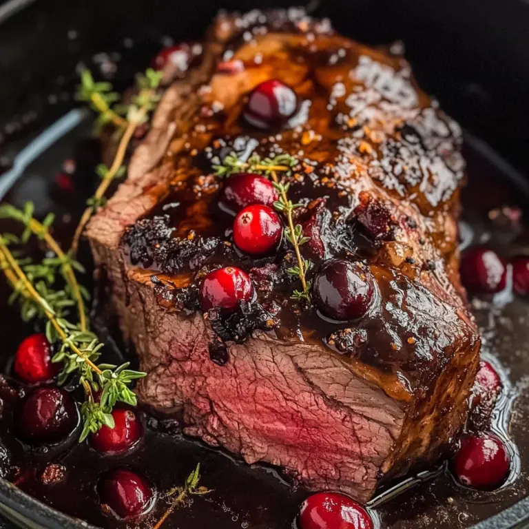 Cranberry Balsamic Roast Beef