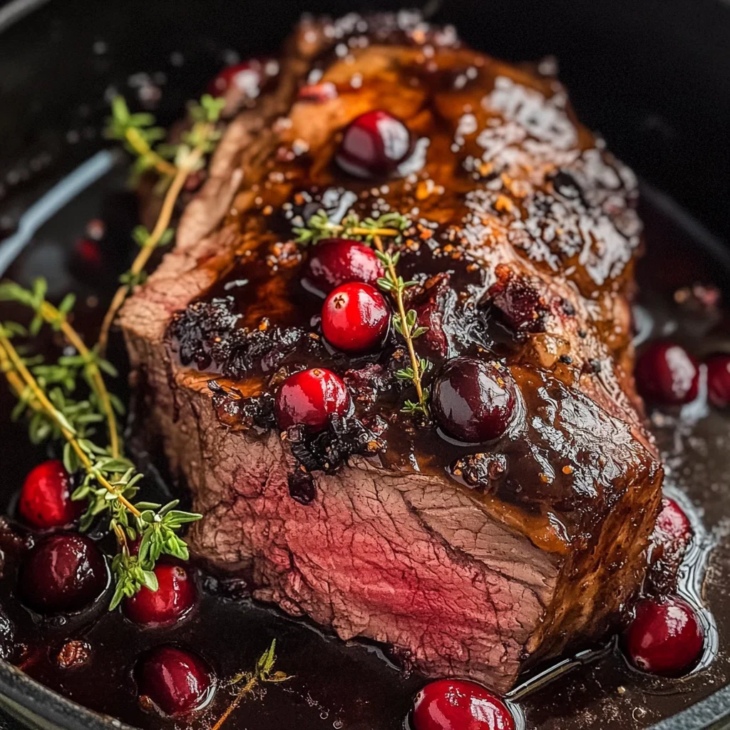 Cranberry Balsamic Roast Beef