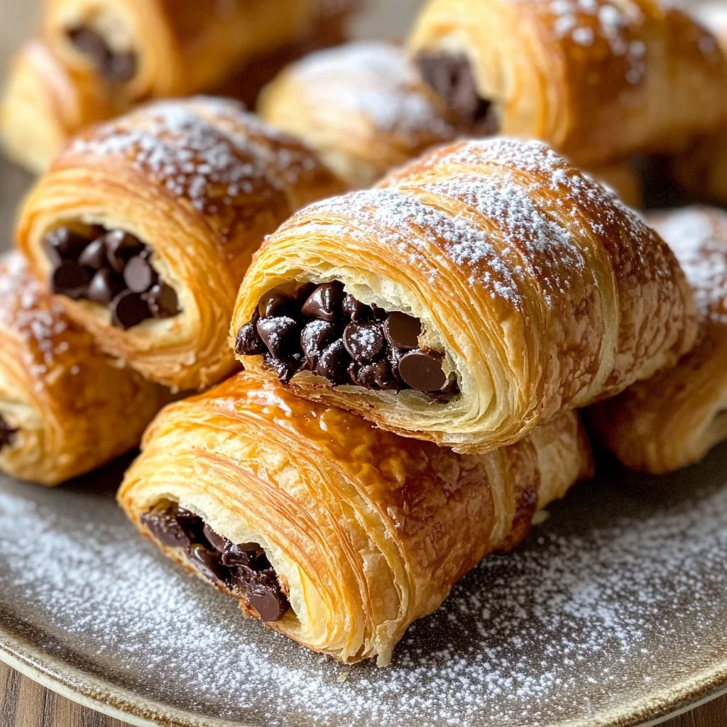 Easy Chocolate Croissants