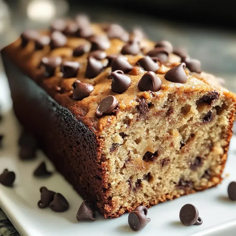 Easy Peanut Butter Chocolate Chip Banana Bread Recipe