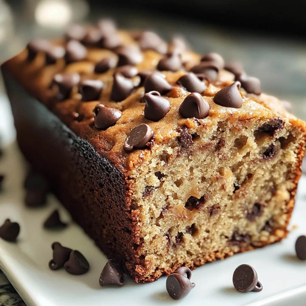 Easy Peanut Butter Chocolate Chip Banana Bread Recipe