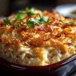 French Onion Chicken Rice Casserole