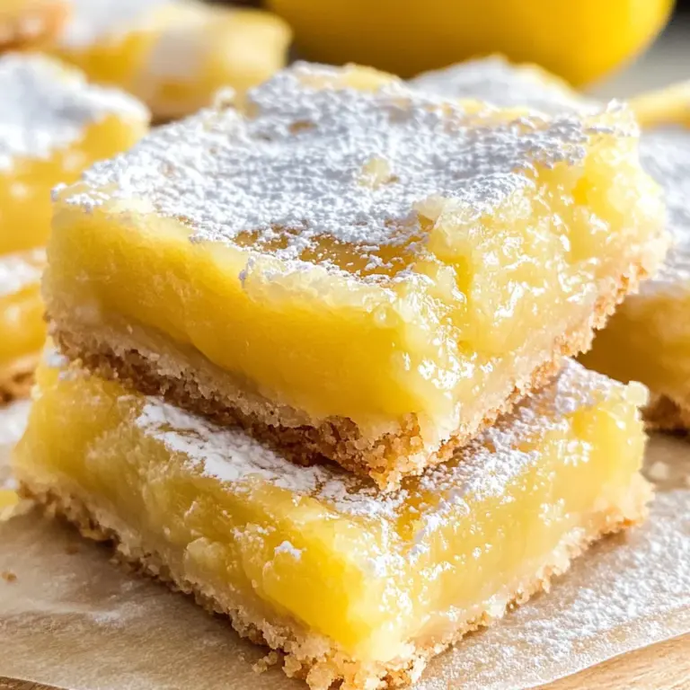 Lemon Bars (with Shortbread Crust!)