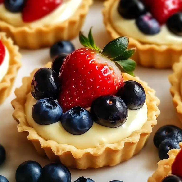 Mini Fruit Tarts With Pastry Cream