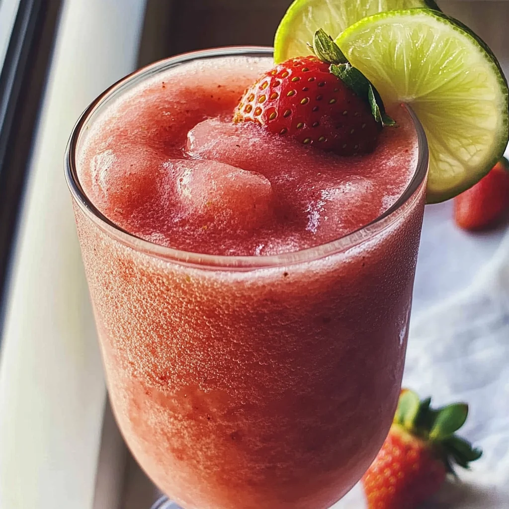 Nonalcoholic Strawberry Margaritas