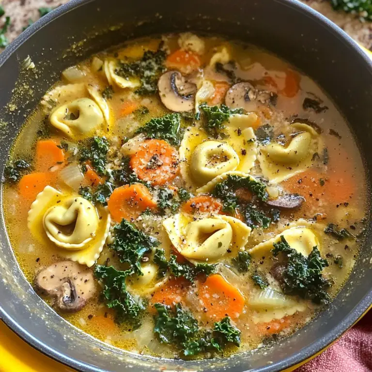One Pot Vegetable Tortellini Soup