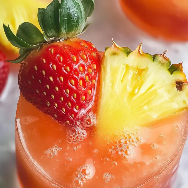 Pineapple Strawberry Agua Fresca