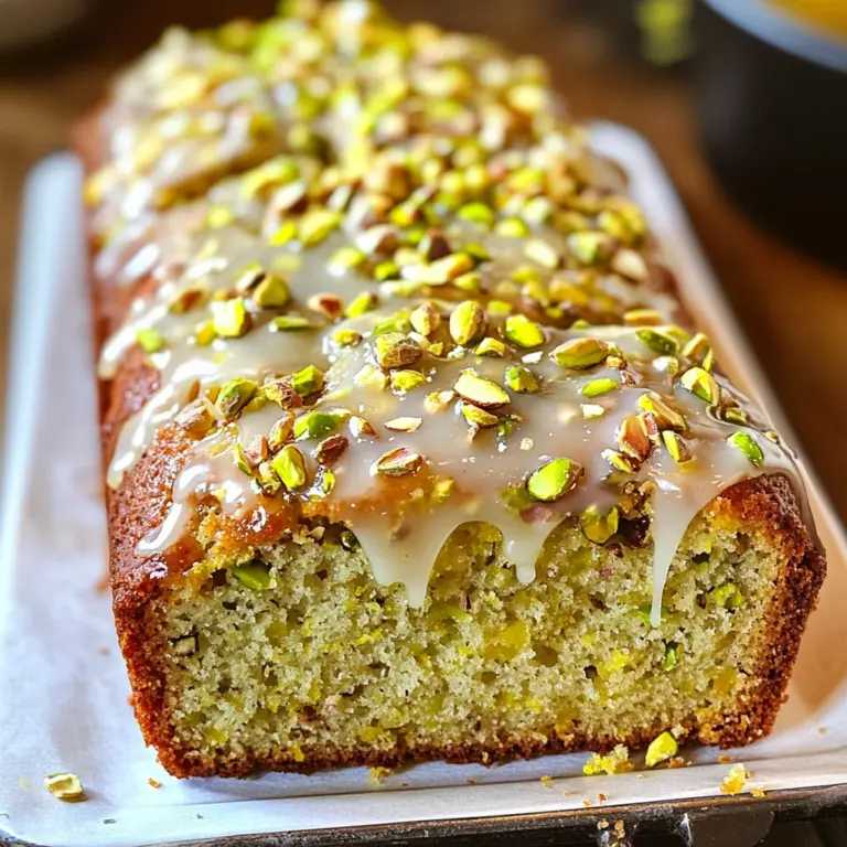 Pistachio Lemon Breakfast Bread