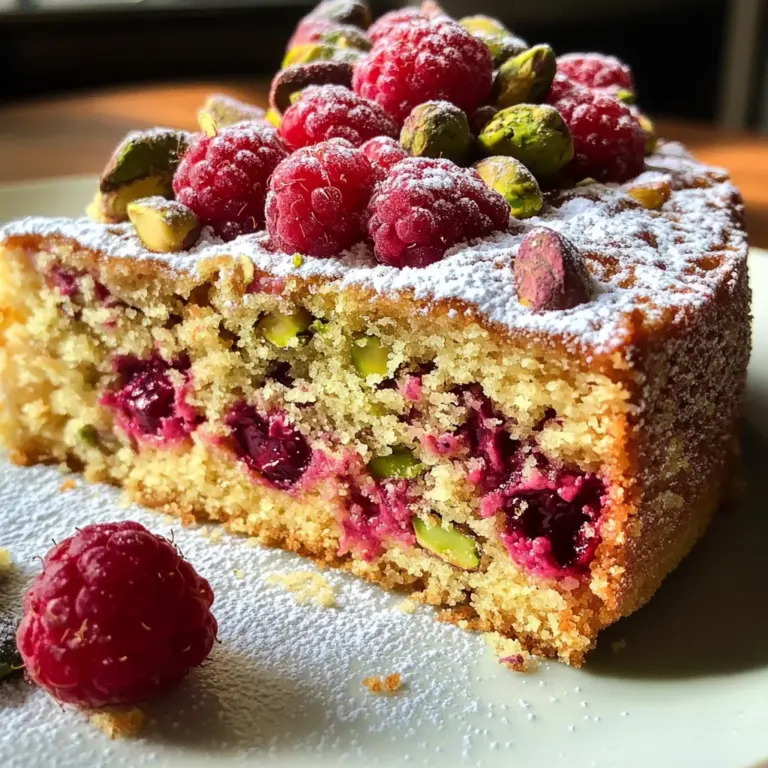 Raspberry Orange Pistachio Ricotta Cake: A Flavor Delight