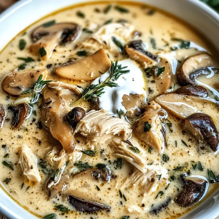 Rotisserie Chicken Mushroom Soup