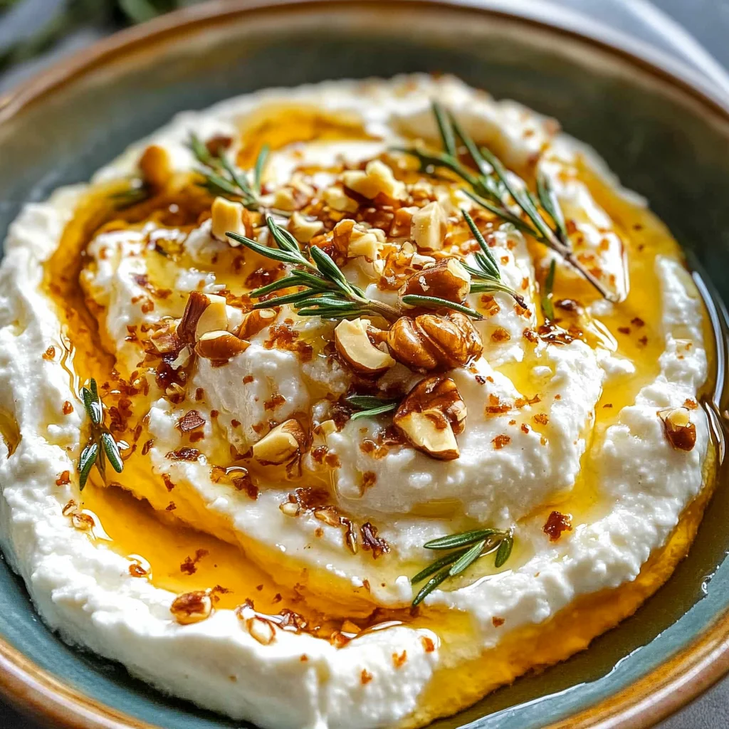 Spicy Ricotta Dip with Hot Honey