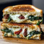 Sun Dried Tomato Spinach and Ricotta Grilled Cheese