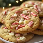 White Chocolate Candy Cane Cookies