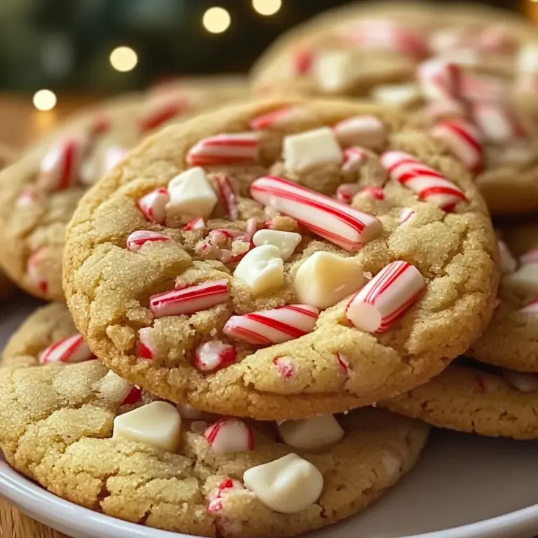White Chocolate Candy Cane Cookies