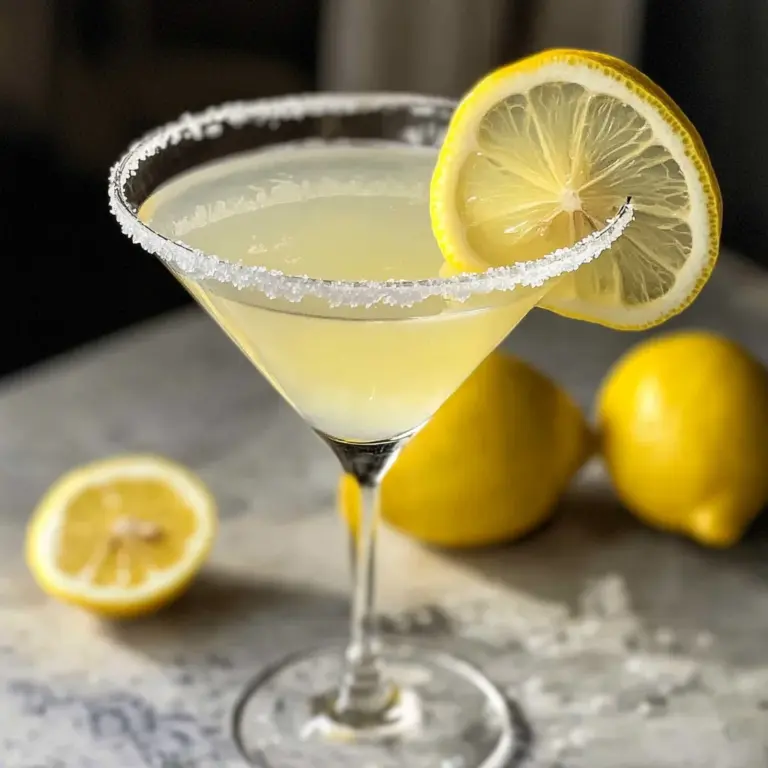 3 Ingredient Lemon Drop Martini