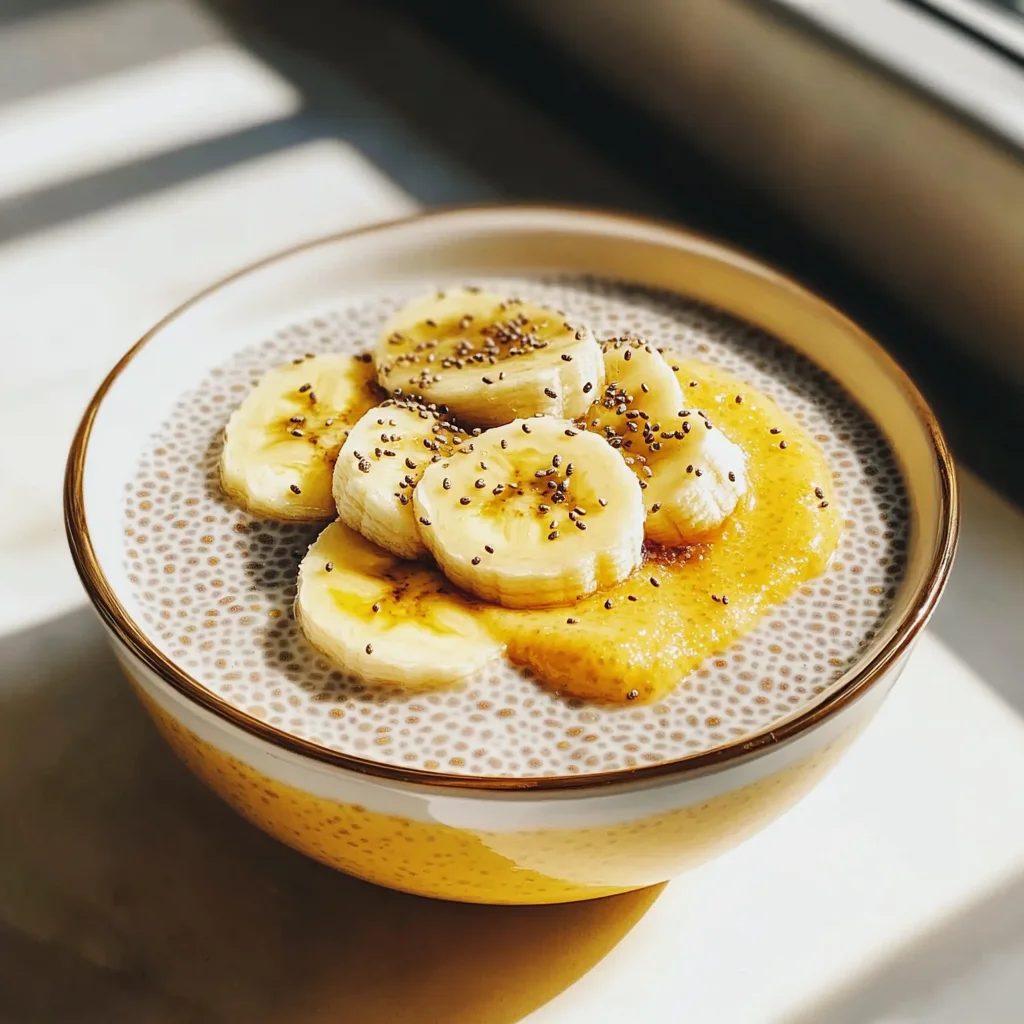 Banana Coconut Milk Chia Seed Pudding
