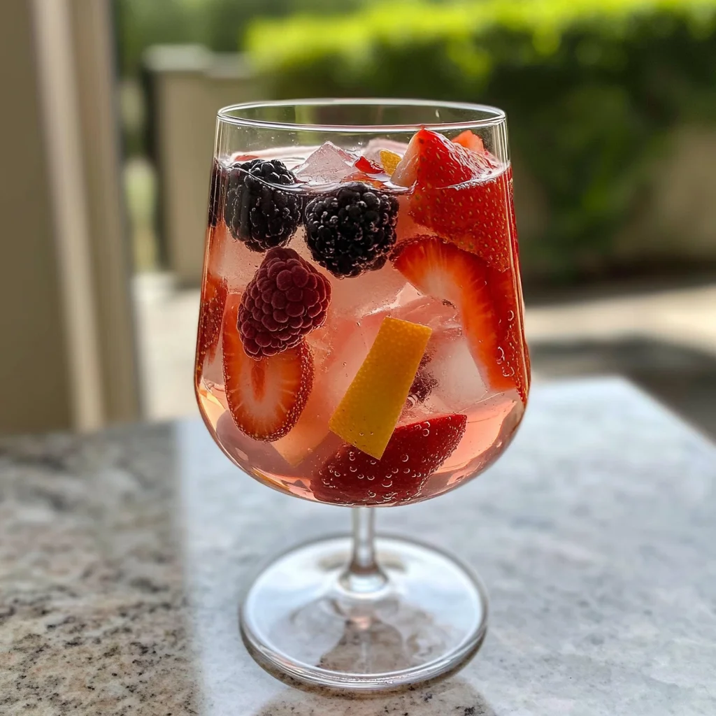 Berry Rosé Sangria Cocktail Recipe