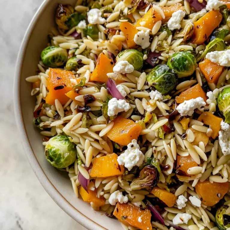 Best Fall Harvest Orzo Salad