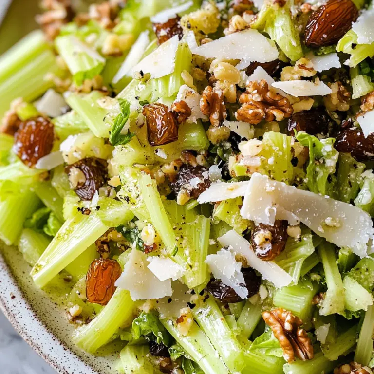 Celery Salad with Parmesan and Dates