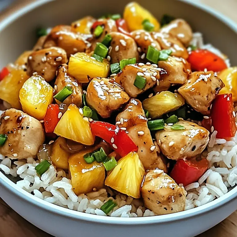 Create a Flavorful Pineapple Chicken and Rice in Just 30 Minutes!