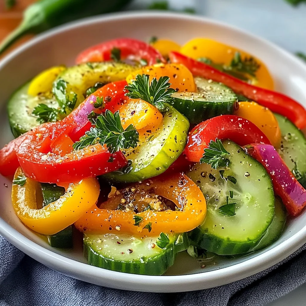 Cucumber Sweet Pepper Salad
