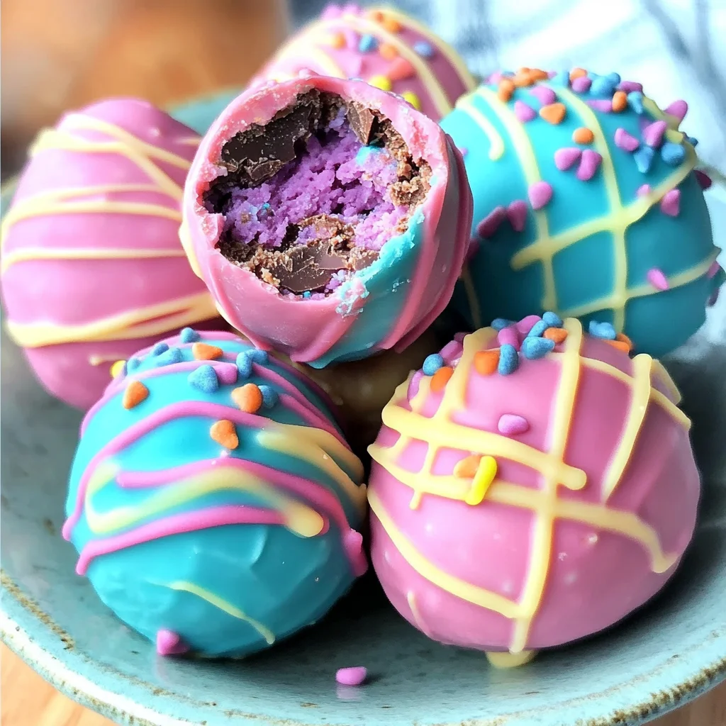 Easter Egg Cookie Dough Truffles