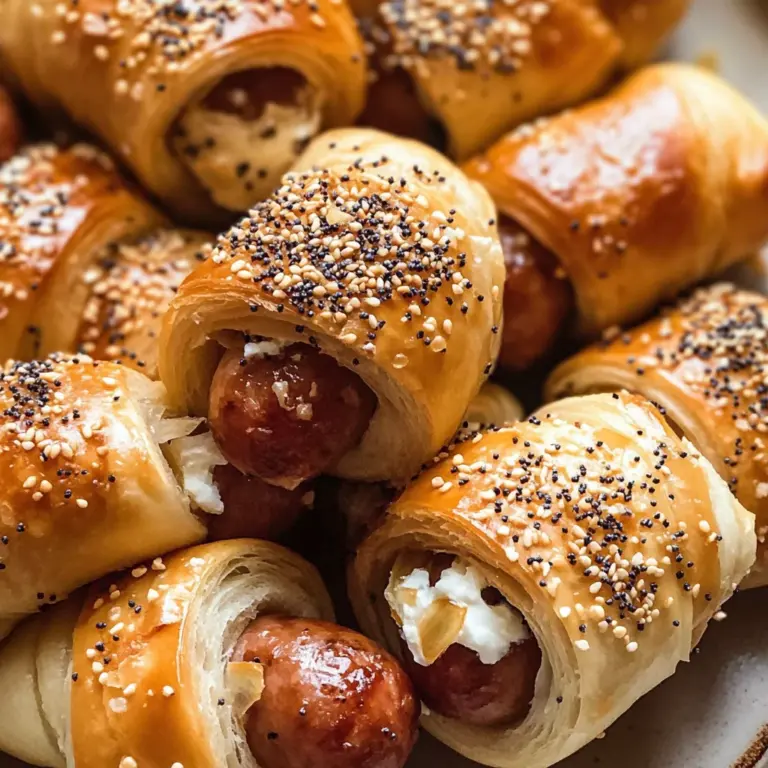 Everything Pigs in a Blanket with Cream Cheese (Seattle Style)