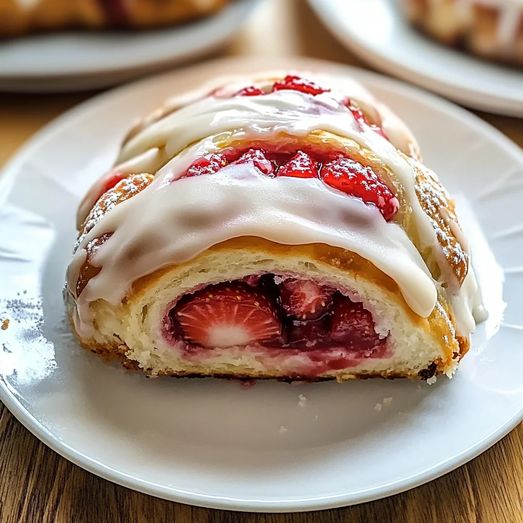 Fluffy Strawberry Rolls