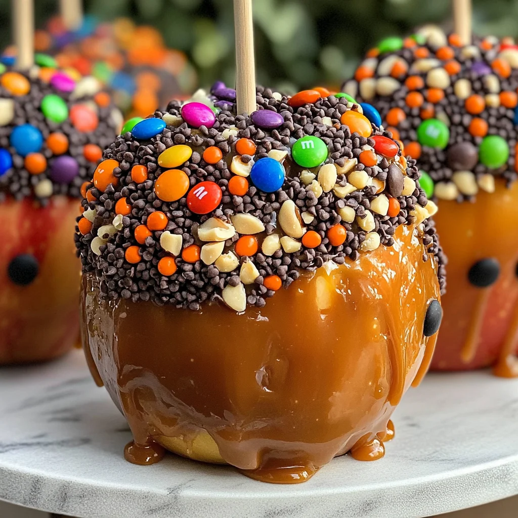 Halloween Caramel Apples