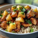 Honey Garlic Pineapple Chicken Bowl: A Tropical Delight!