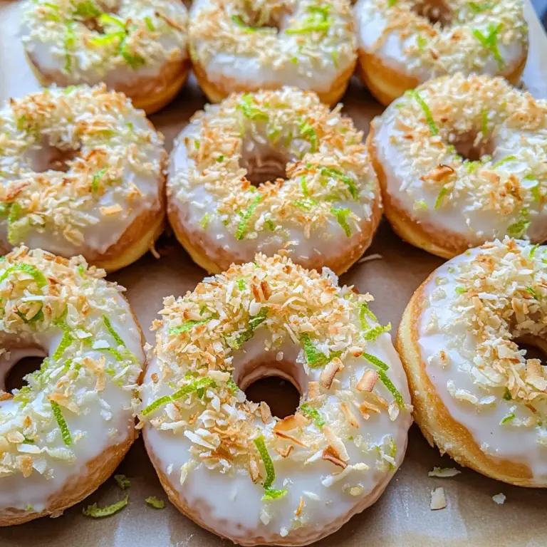 Key Lime Coconut Donuts