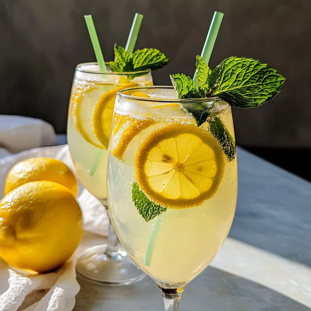 Limoncello Spritz (A Lemon Prosecco mocktail)