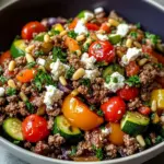 Mediterranean Ground Beef Stir-Fry