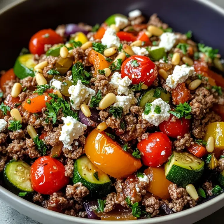 Mediterranean Ground Beef Stir-Fry
