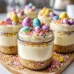Mini Easter Cheesecake Jars - A Cute, No-Bake Spring Dessert