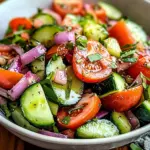 Refreshing Cucumber Tomato Salad