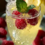 Sparkling Raspberry-Limoncello Cocktail